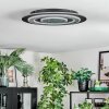 Lidor Plafoniera LED Nero, 1-Luce
