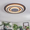 Lidor Plafoniera LED Nero, 1-Luce