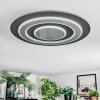 Lidor Plafoniera LED Nero, 1-Luce