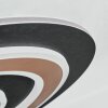 Lidor Plafoniera LED Nero, 1-Luce