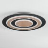 Lidor Plafoniera LED Nero, 1-Luce