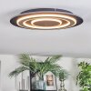 Lidor Plafoniera LED Nero, 1-Luce
