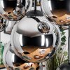 Gastor Lampadario a sospensione, Lampada a sfera, Lampada a sospensione Cromo, Grigio fumo, 8-Luci