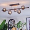 Chehalis Plafoniera, Lampada a sfera Grigio fumo, 5-Luci