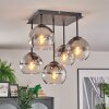 Koyoto Plafoniera, Lampada a sfera Chiaro, Grigio fumo, 5-Luci