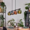 Koyoto Lampadario a sospensione, Lampada a sfera, Lampada a sospensione Blu, Verde, Ramato, 4-Luci