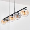 Gastor Lampadario a sospensione, Lampada a sfera, Lampada a sospensione Ambrato, Chiaro, Grigio fumo, 5-Luci