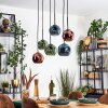 Ripoll Lampadario a sospensione, Lampada a sfera, Lampada a sospensione Blu, Verde, Ramato, 6-Luci