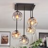 Ripoll Plafoniera, Lampada a sfera Ambrato, Chiaro, Grigio fumo, 5-Luci