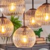 Koyoto Plafoniera, Lampada a sfera Ambrato, Chiaro, Grigio fumo, 5-Luci