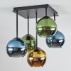 Koyoto Plafoniera, Lampada a sfera Blu, Oro, Verde, 5-Luci Koyoto Plafoniera, Lampada a sfera Blu, Oro, Verde, 5-Luci