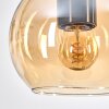 Koyoto Lampadario a sospensione, Lampada a sfera, Lampada a sospensione Écru, Nero, 5-Luci