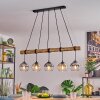 Koyoto Lampadario a sospensione, Lampada a sfera, Lampada a sospensione Écru, Nero, 5-Luci
