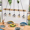 Koyoto Lampadario a sospensione, Lampada a sfera, Lampada a sospensione Écru, Nero, 5-Luci