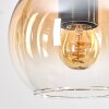 Koyoto Lampadario a sospensione, Lampada a sfera, Lampada a sospensione Écru, Nero, 5-Luci
