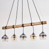 Koyoto Lampadario a sospensione, Lampada a sfera, Lampada a sospensione Écru, Nero, 5-Luci