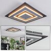 Lidor Plafoniera LED Nero, 1-Luce