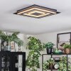 Lidor Plafoniera LED Nero, 1-Luce