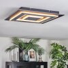 Lidor Plafoniera LED Nero, 1-Luce