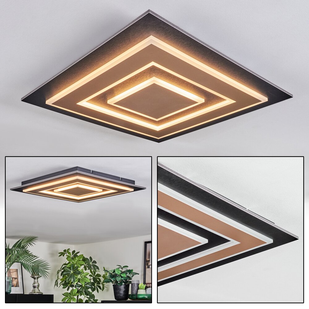 Lidor Plafoniera LED Nero, 1-Luce main product photo