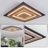 Lidor Plafoniera LED Nero, 1-Luce