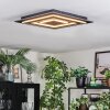 Lidor Plafoniera LED Nero, 1-Luce