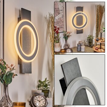 Lidor Applique LED Nero, 1-Luce
