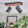 Orlan Plafoniera, Faretto da soffitto Cromo, Écru, Nero, 2-Luci
