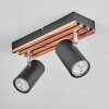 Orlan Plafoniera, Faretto da soffitto Cromo, Écru, Nero, 2-Luci