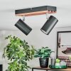 Orlan Plafoniera, Faretto da soffitto Cromo, Écru, Nero, 2-Luci