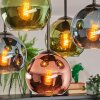 Koyoto Plafoniera, Lampada a sfera 37 cm Blu, Verde, Ramato, 5-Luci