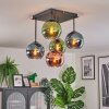 Koyoto Plafoniera, Lampada a sfera 37 cm Blu, Verde, Ramato, 5-Luci
