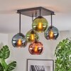 Koyoto Plafoniera, Lampada a sfera 37 cm Blu, Verde, Ramato, 5-Luci