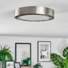 Omaro Plafoniera, Panel LED Nichel opaco, 1-Luce, Cambia colore