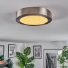 Omaro Plafoniera, Panel LED Nichel opaco, 1-Luce