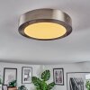 Omaro Plafoniera, Panel LED Nichel opaco, 1-Luce