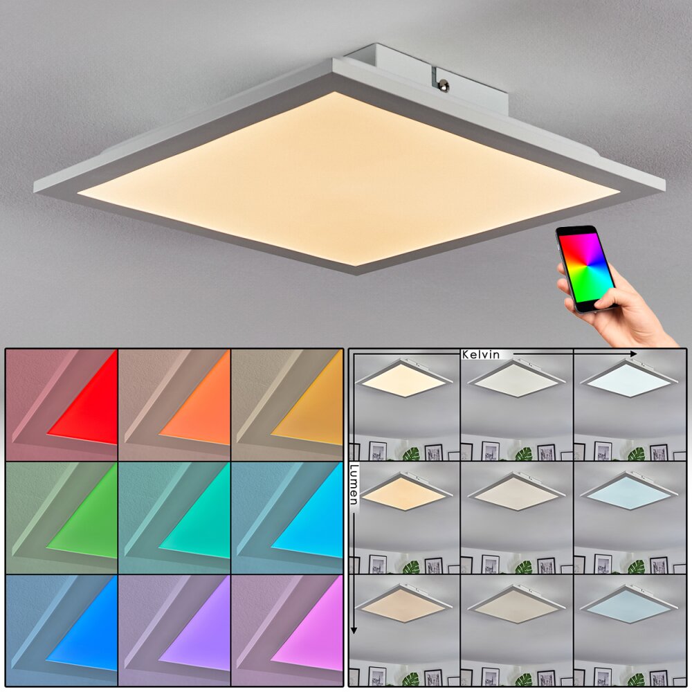 Omaro Plafoniera, Panel LED Bianco, 1-Luce main product photo