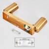 Javel Plafoniera, Faretto da soffitto Oro, 2-Luci
