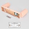 Javel Plafoniera, Faretto da soffitto Fucsia, Bianco, 2-Luci