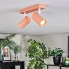 Javel Plafoniera, Faretto da soffitto Fucsia, Bianco, 2-Luci