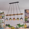 Koyoto Lampadario a sospensione, Lampada a sfera, Lampada a sospensione Écru, Nero, 5-Luci