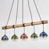 Koyoto Lampadario a sospensione, Lampada a sfera, Lampada a sospensione Écru, Nero, 5-Luci