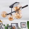 Chehalis Plafoniera, Lampada a sfera Ambrato, 5-Luci