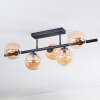 Chehalis Plafoniera, Lampada a sfera Ambrato, 5-Luci