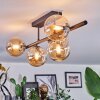 Chehalis Plafoniera, Lampada a sfera Ambrato, 5-Luci