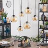 Koyoto Lampadario a sospensione, Lampada a sfera, Lampada a sospensione Ambrato, 6-Luci