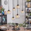 Koyoto Lampadario a sospensione, Lampada a sfera, Lampada a sospensione Ambrato, Chiaro, 6-Luci