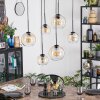 Koyoto Lampadario a sospensione, Lampada a sfera, Lampada a sospensione Ambrato, Chiaro, 6-Luci