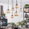 Koyoto Lampadario a sospensione, Lampada a sfera, Lampada a sospensione Ambrato, 6-Luci