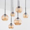 Koyoto Lampadario a sospensione, Lampada a sfera, Lampada a sospensione Ambrato, 6-Luci